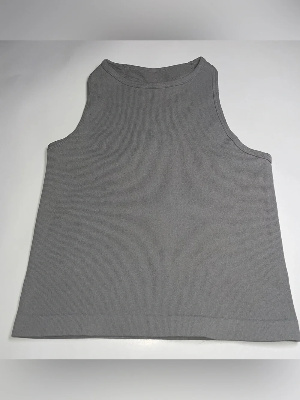 Intimately Free People Light Grey Racerback Athleisure Tank Top Clean Girl
